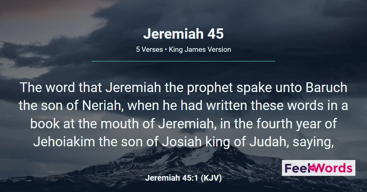 Jeremiah Chapter 45 (KJV)