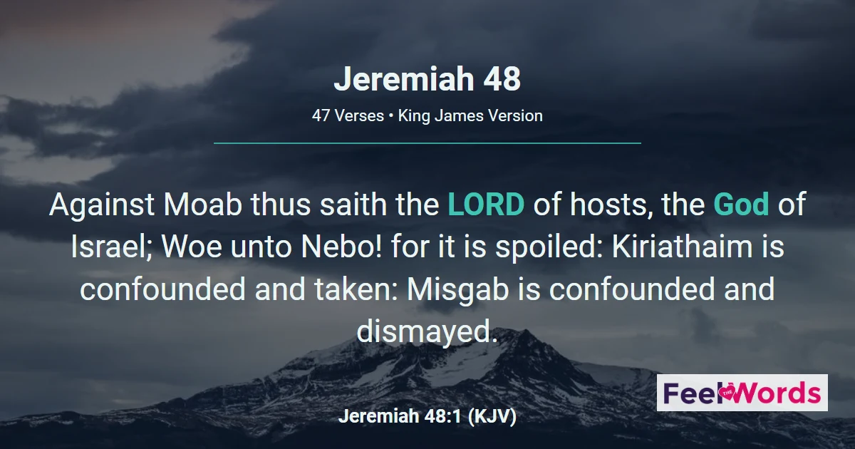 Jeremiah Chapter 48 (KJV)