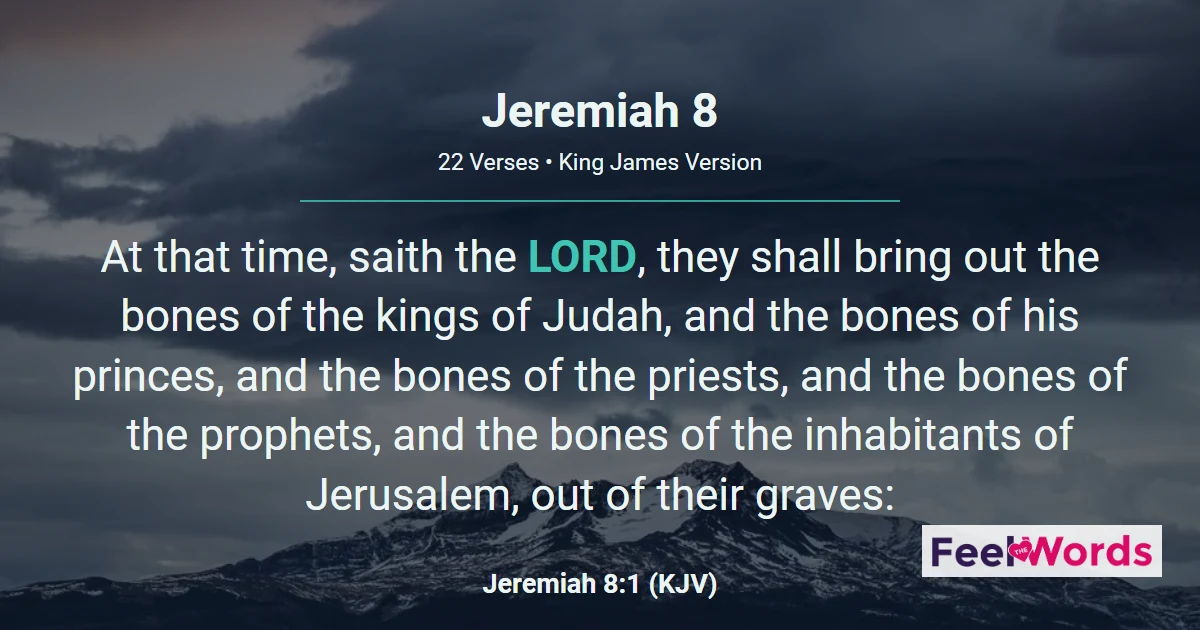 Jeremiah Chapter 8 (KJV)