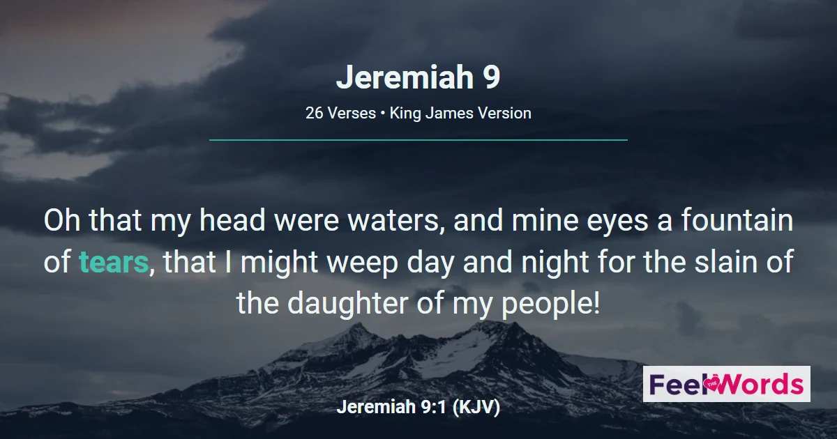 Jeremiah Chapter 9 (KJV)