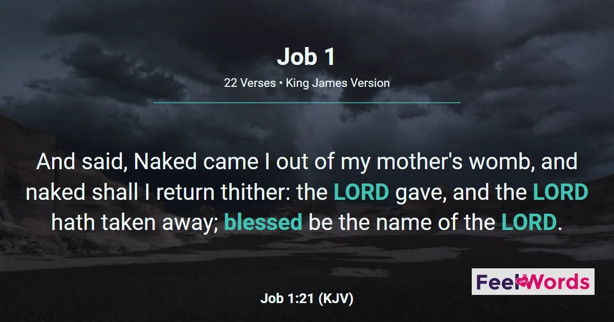 Job Chapter 1 (KJV)