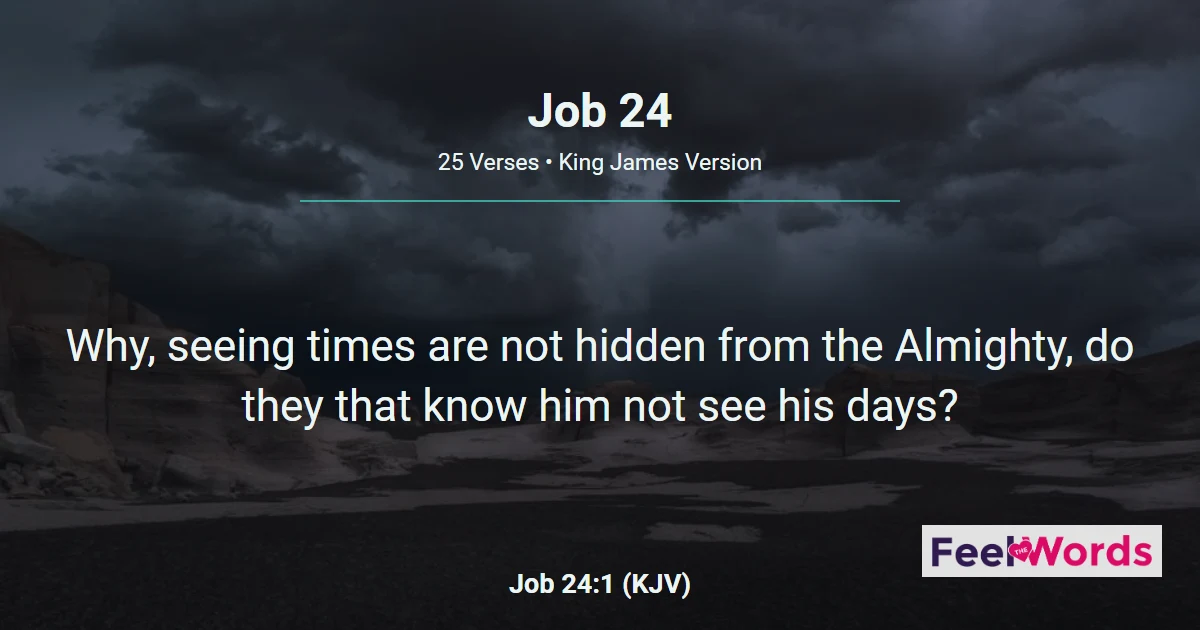 Job Chapter 24 (KJV)