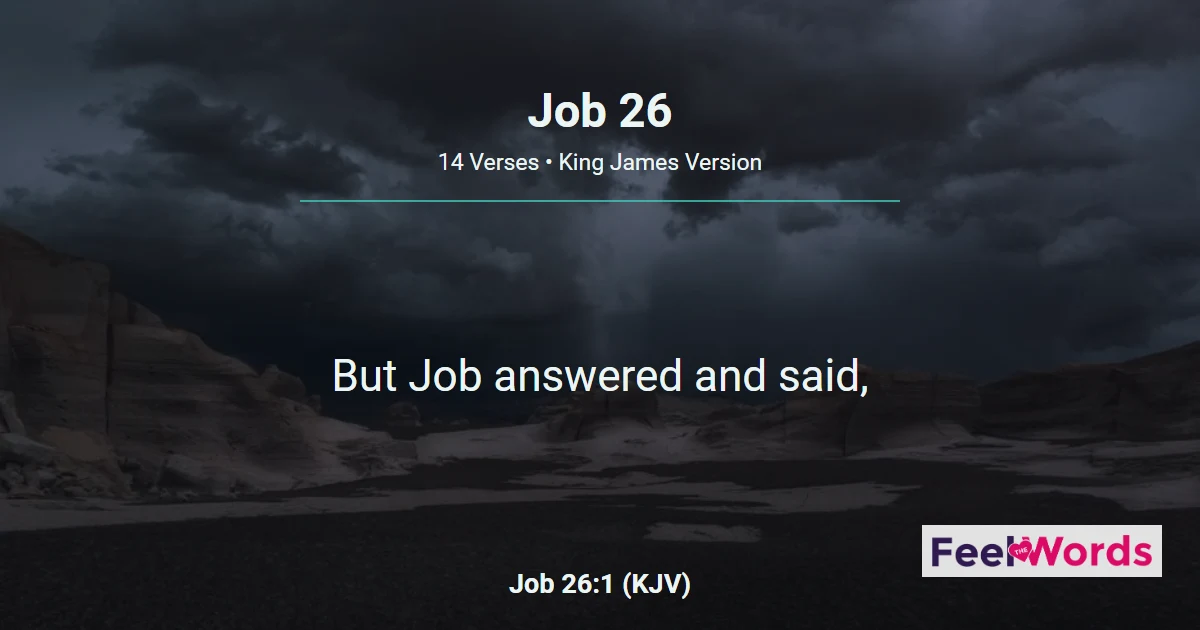 Job Chapter 26 (KJV)
