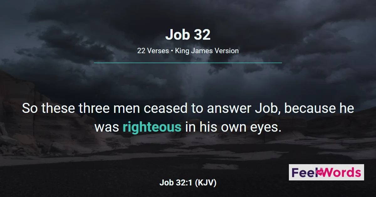 Job Chapter 32 (KJV)