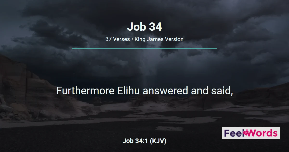 Job Chapter 34 (KJV)