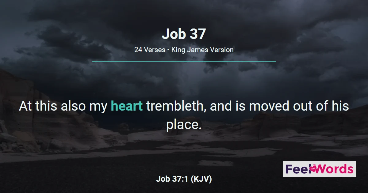 Job Chapter 37 (KJV)