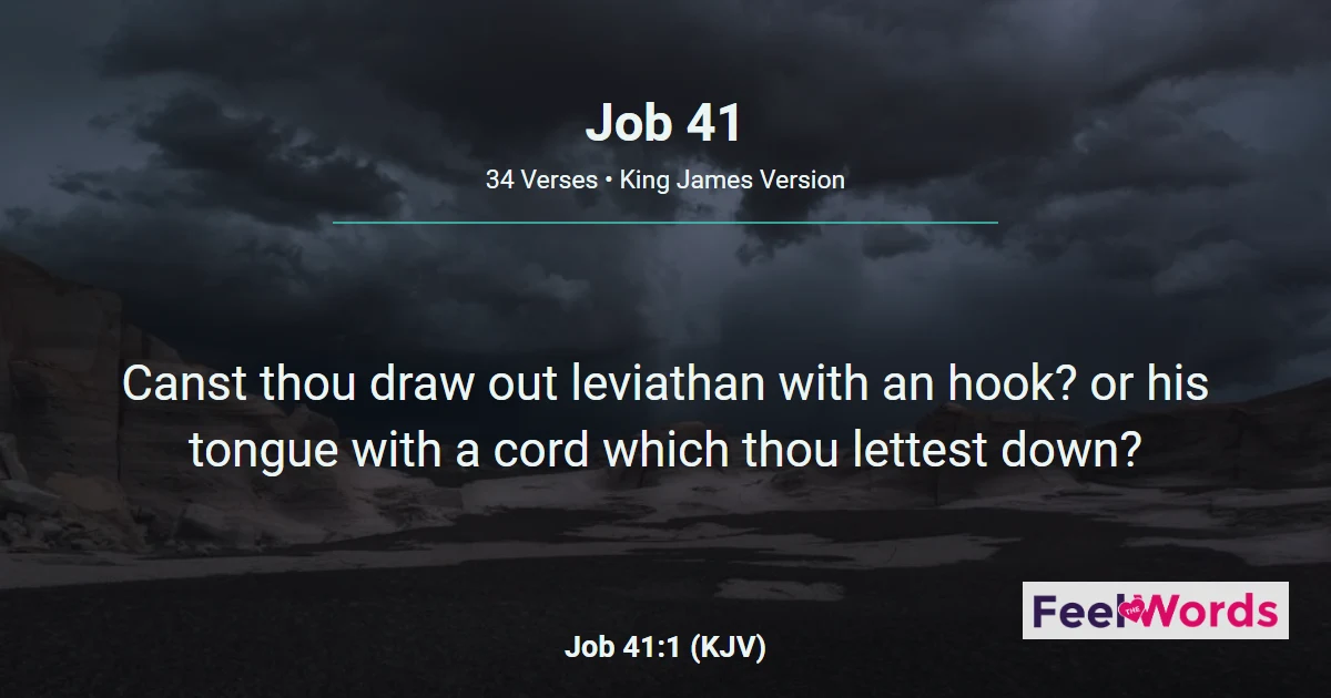 Job Chapter 41 (KJV)