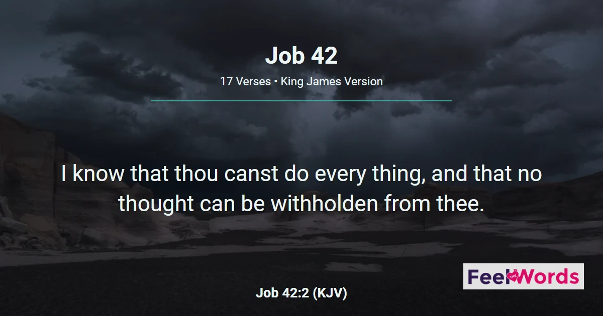 Job Chapter 42 (KJV)