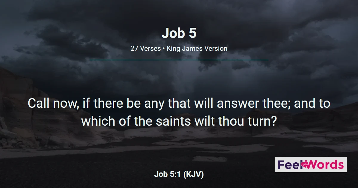 Job Chapter 5 (KJV)