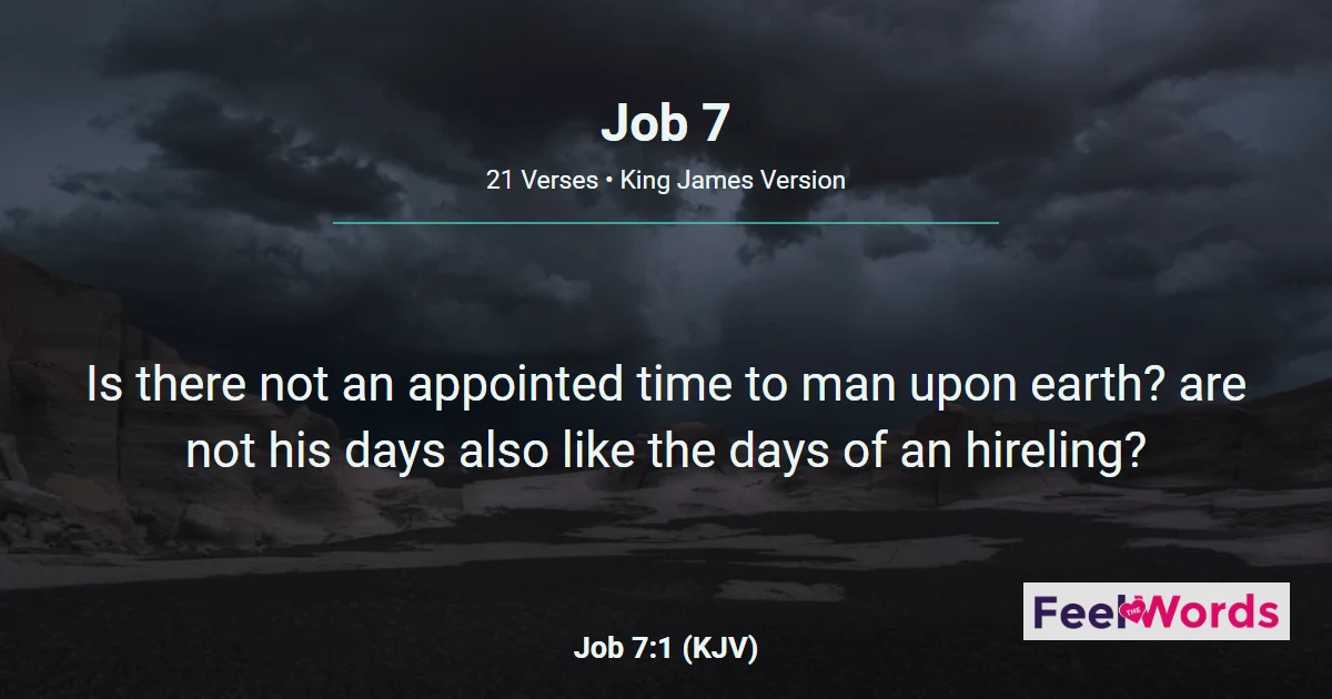Job Chapter 7 (KJV)