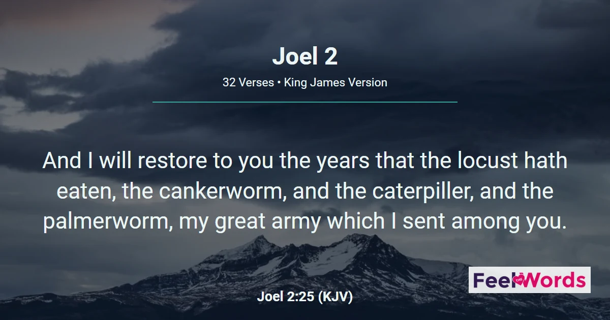 Joel Chapter 2 (KJV)