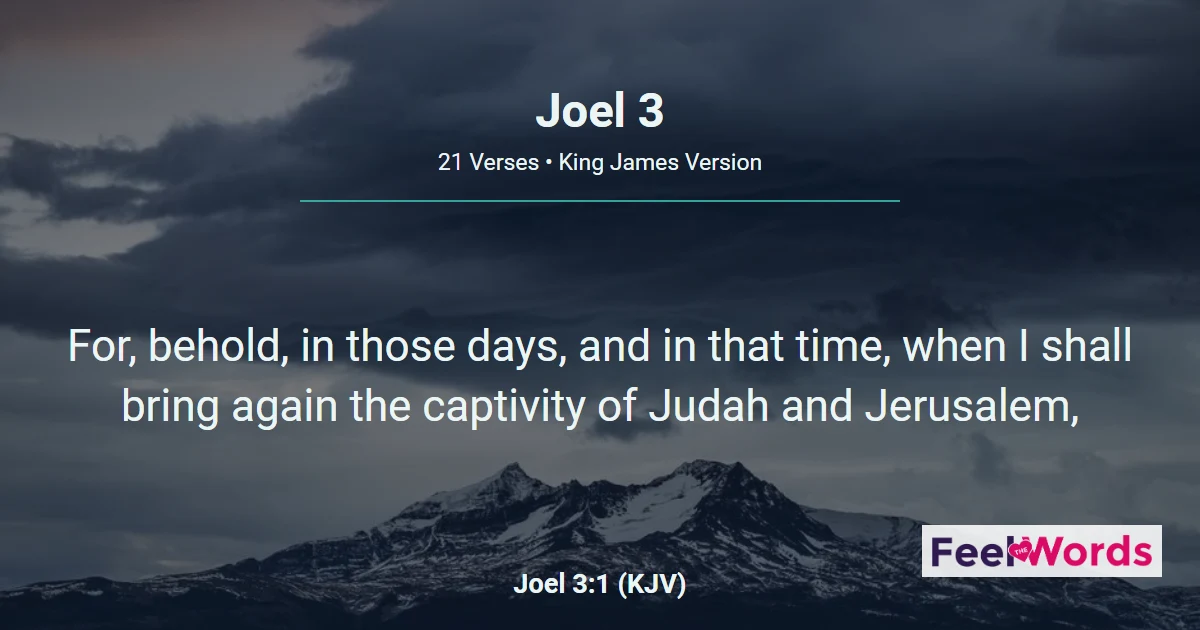 Joel Chapter 3 (KJV)