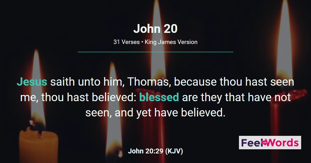 John Chapter 20 (KJV)