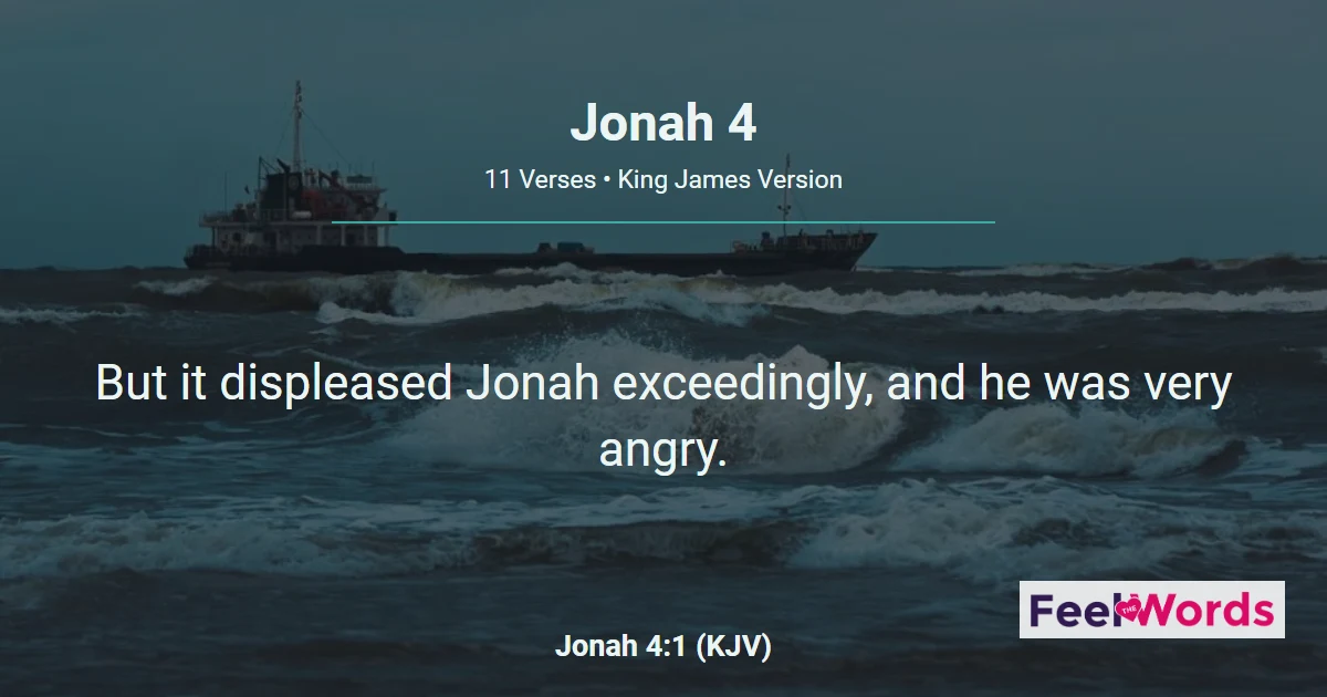Jonah Chapter 4 (KJV)