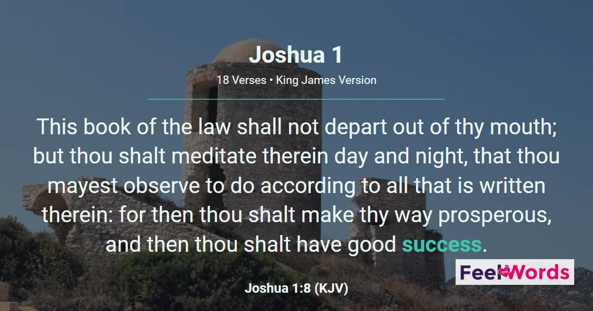 Joshua Chapter 1 (KJV)