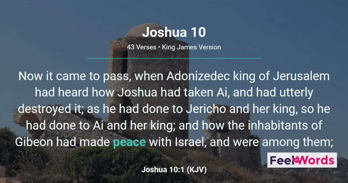 Joshua Chapter 10 (KJV)