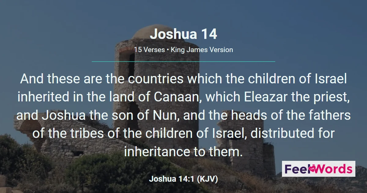 Joshua Chapter 14 (KJV)