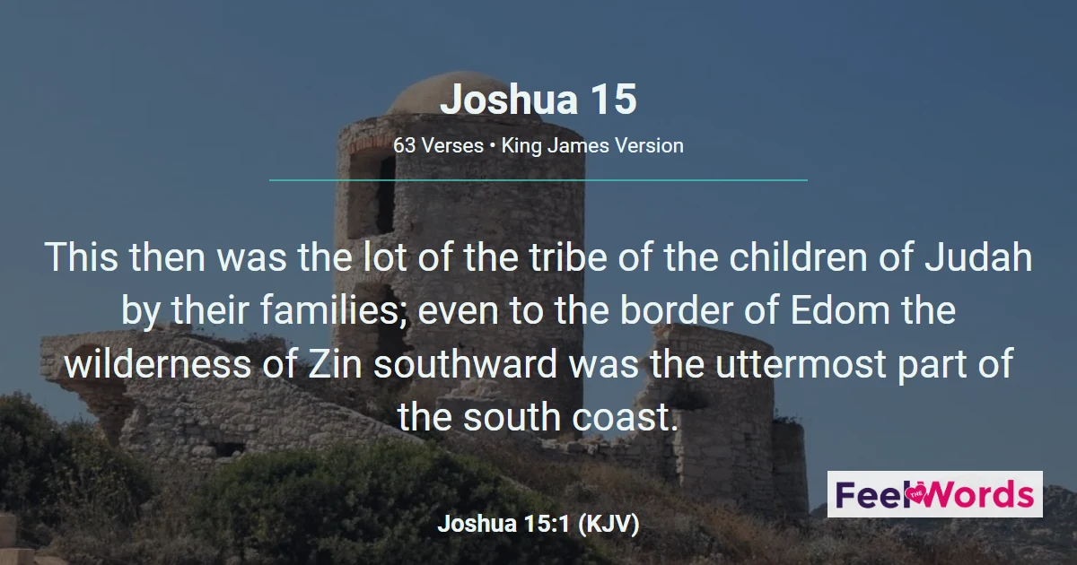 Joshua Chapter 15 (KJV)