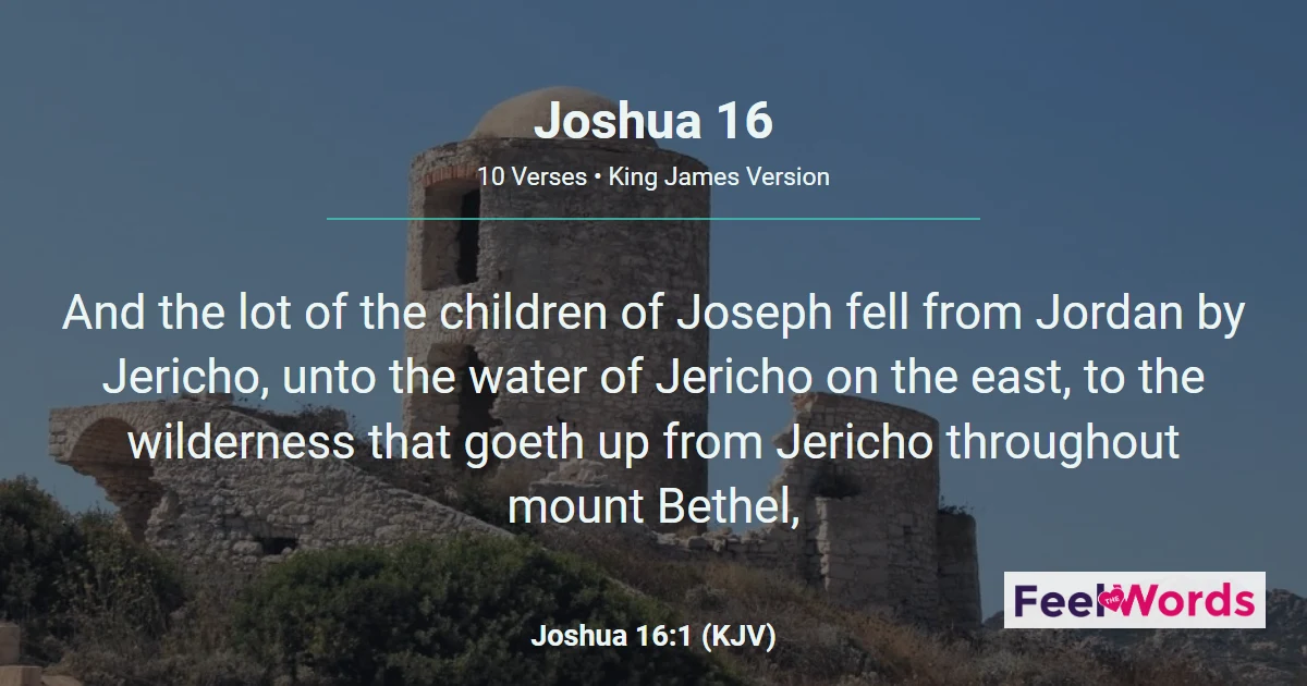 Joshua Chapter 16 (KJV)