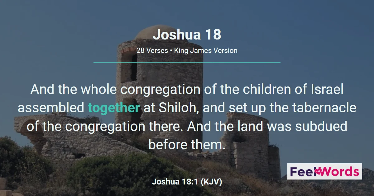 Joshua Chapter 18 (KJV)