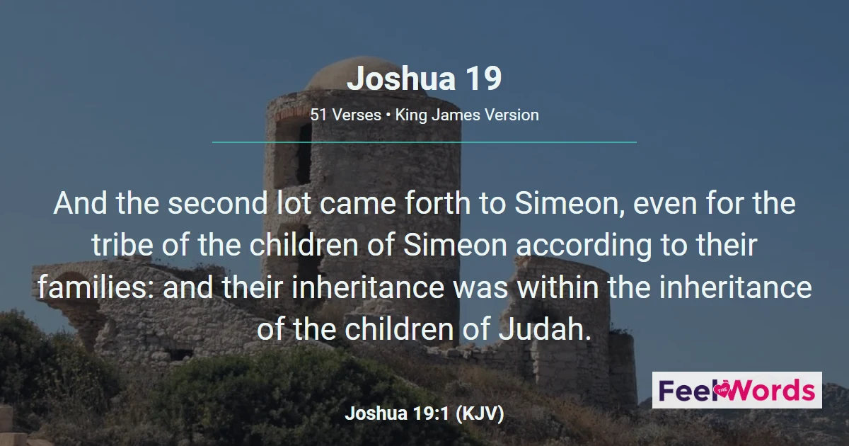 Joshua Chapter 19 (KJV)