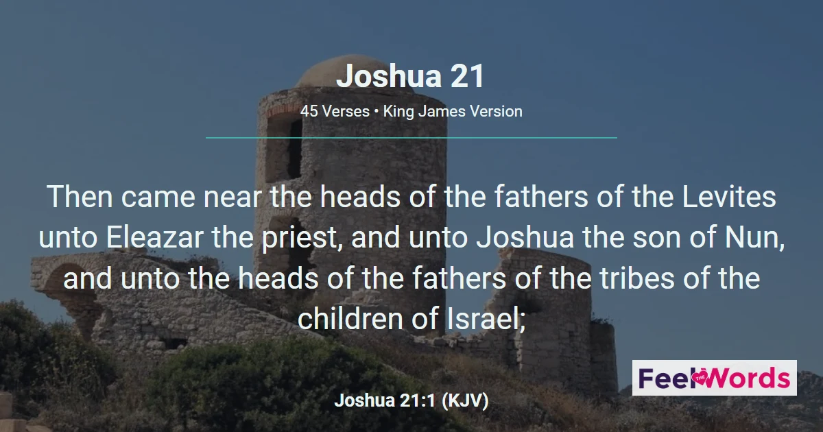 Joshua Chapter 21 (KJV)
