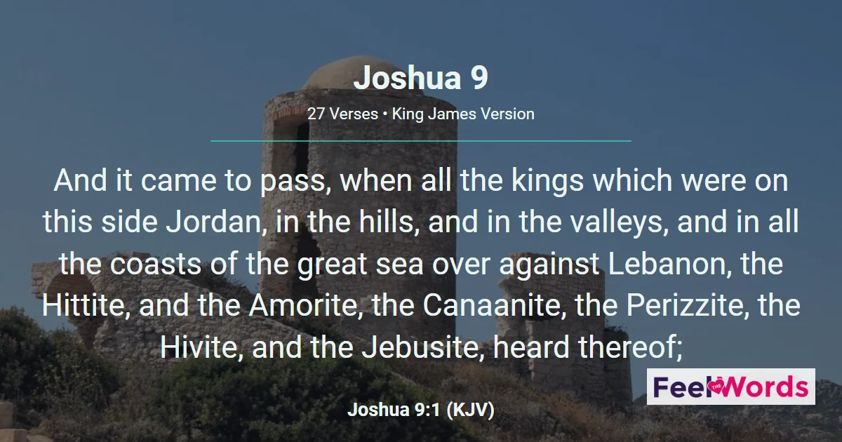 Joshua Chapter 9 (KJV)