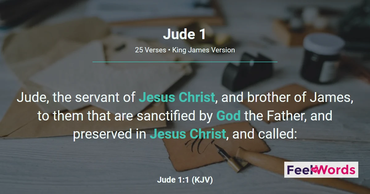 Jude Chapter 1 (KJV)