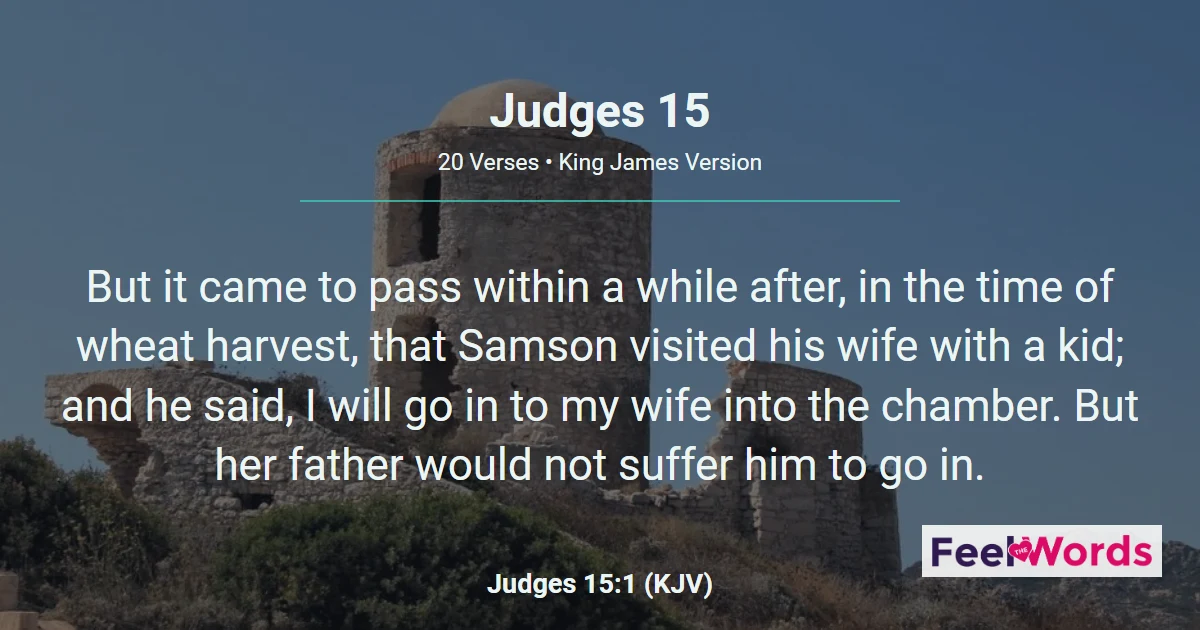 Judges Chapter 15 (KJV)