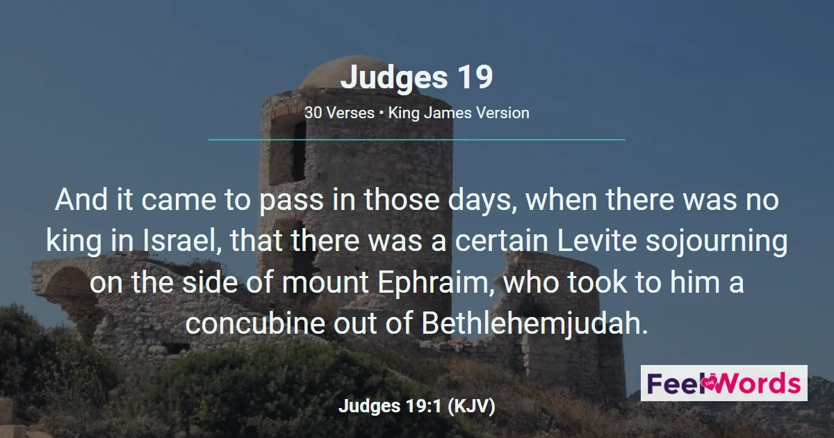 Judges Chapter 19 (KJV)