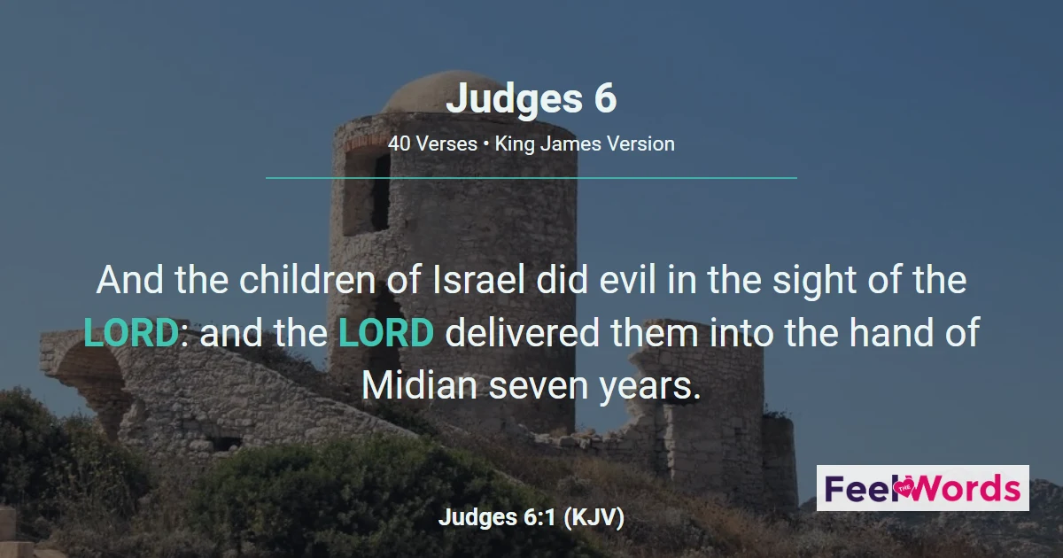 Judges Chapter 6 (KJV)