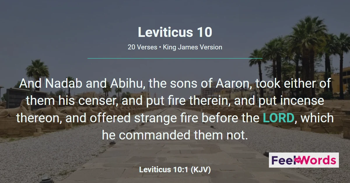 Leviticus Chapter 10 (KJV)