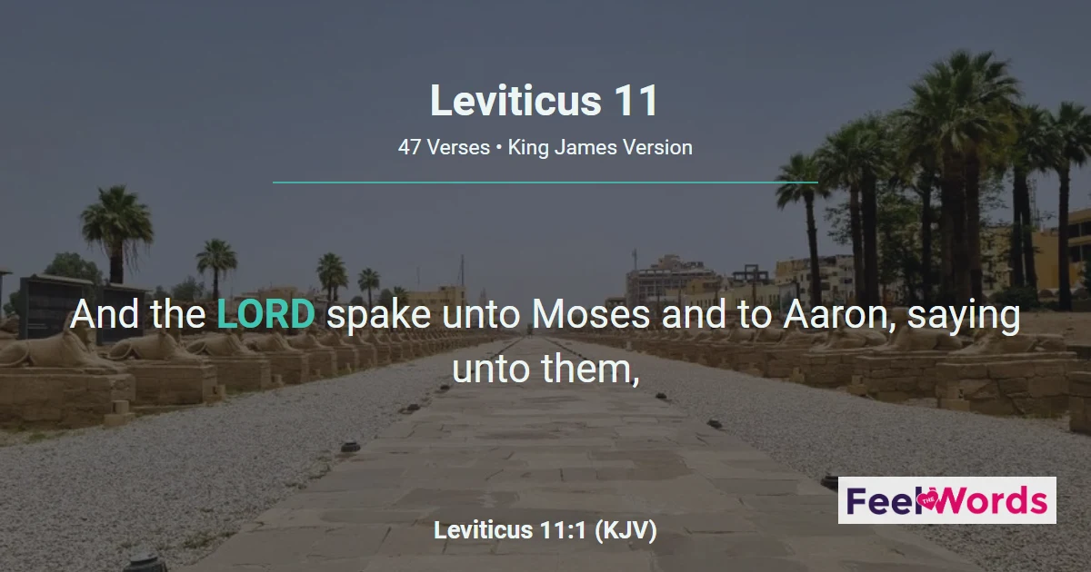 Leviticus Chapter 11 (KJV)