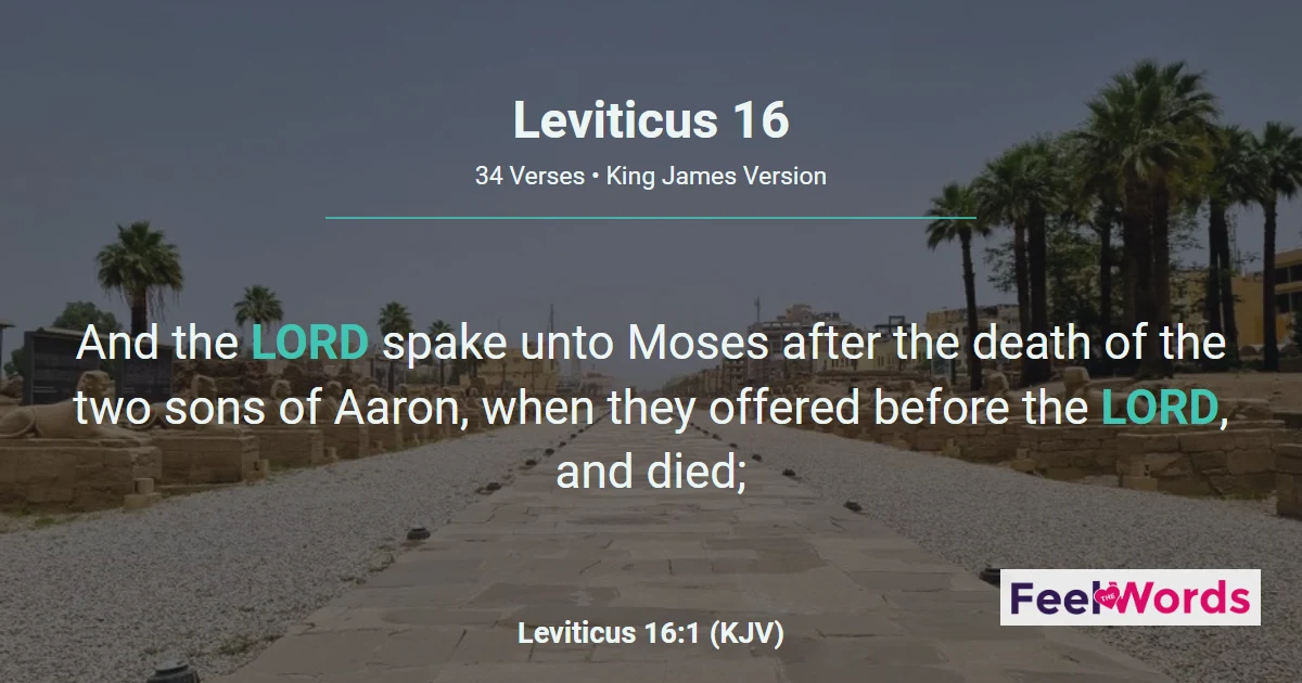 Leviticus Chapter 16 (KJV)