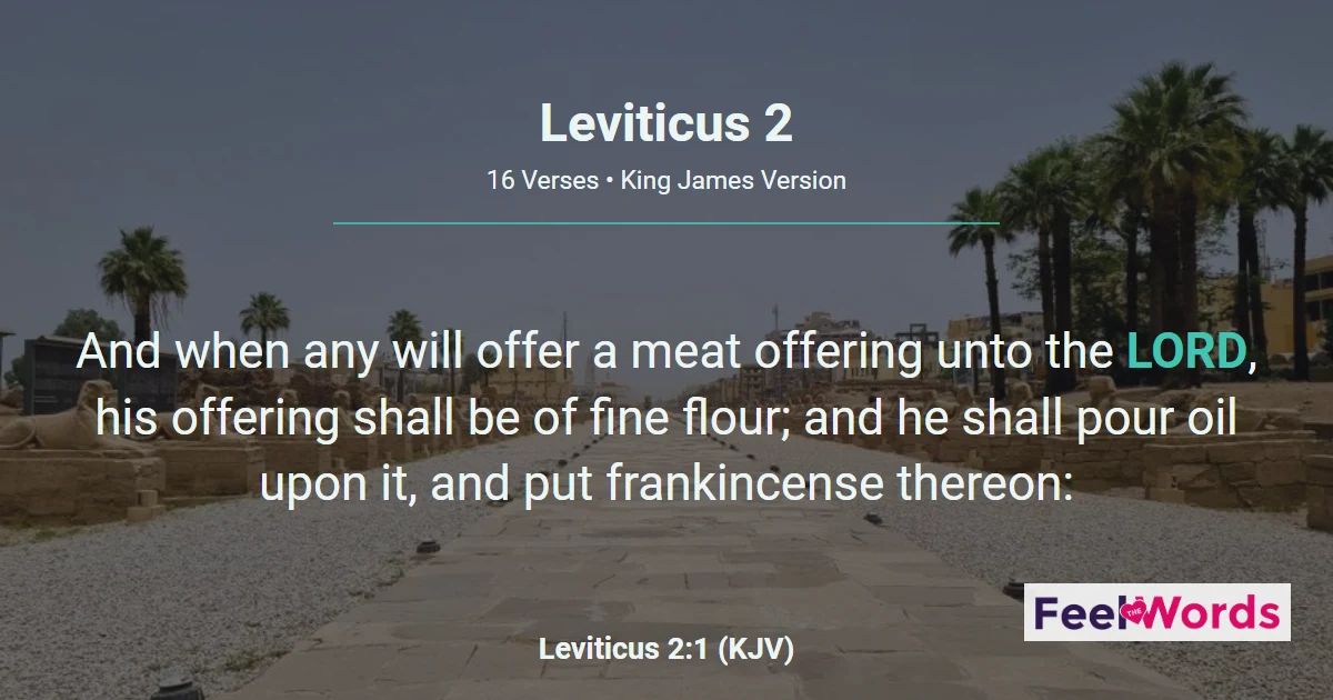 Leviticus Chapter 2 (KJV)