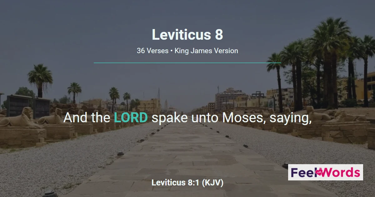 Leviticus Chapter 8 (KJV)