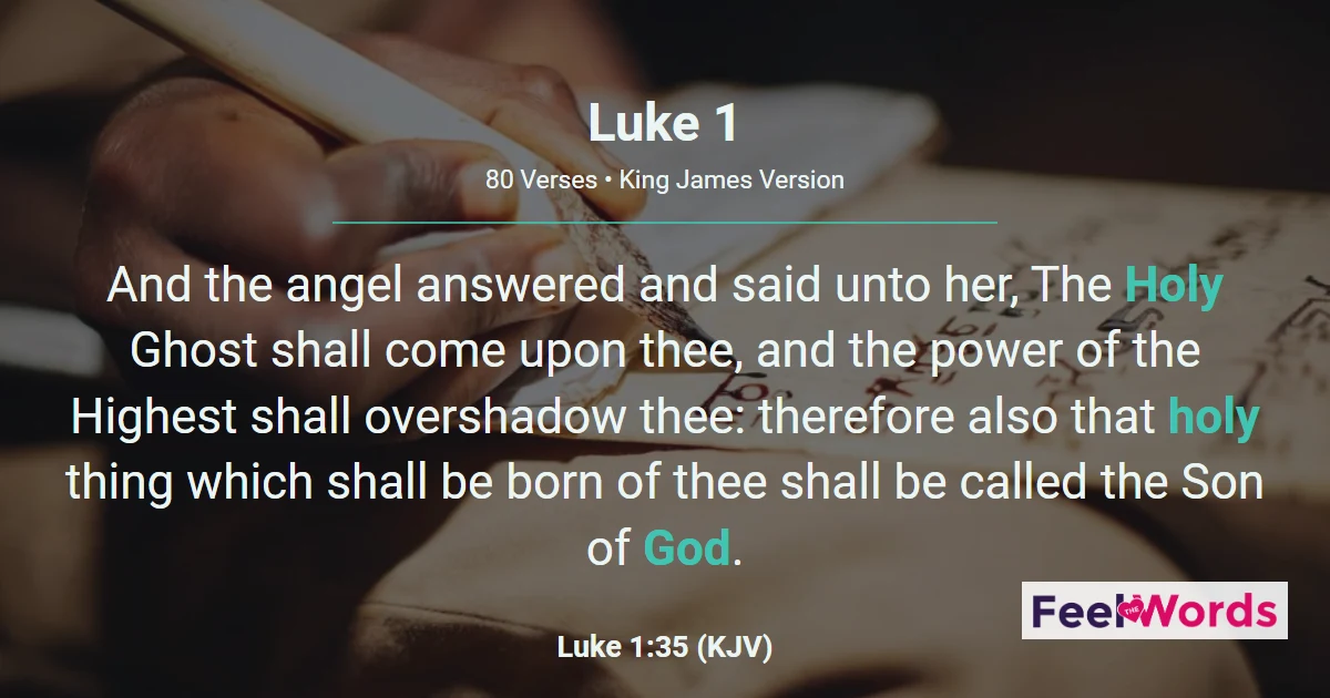 Luke Chapter 1 (KJV)