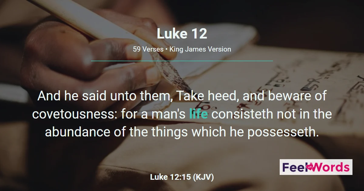 Luke Chapter 12 (KJV)