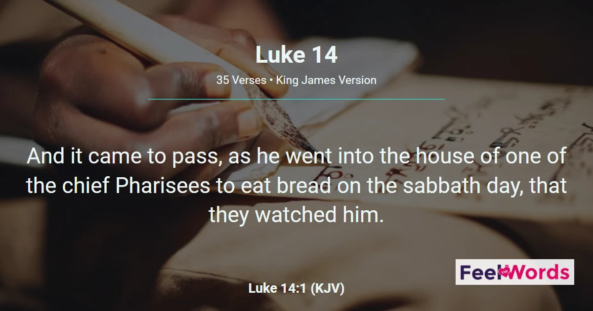 Luke Chapter 14 (KJV)