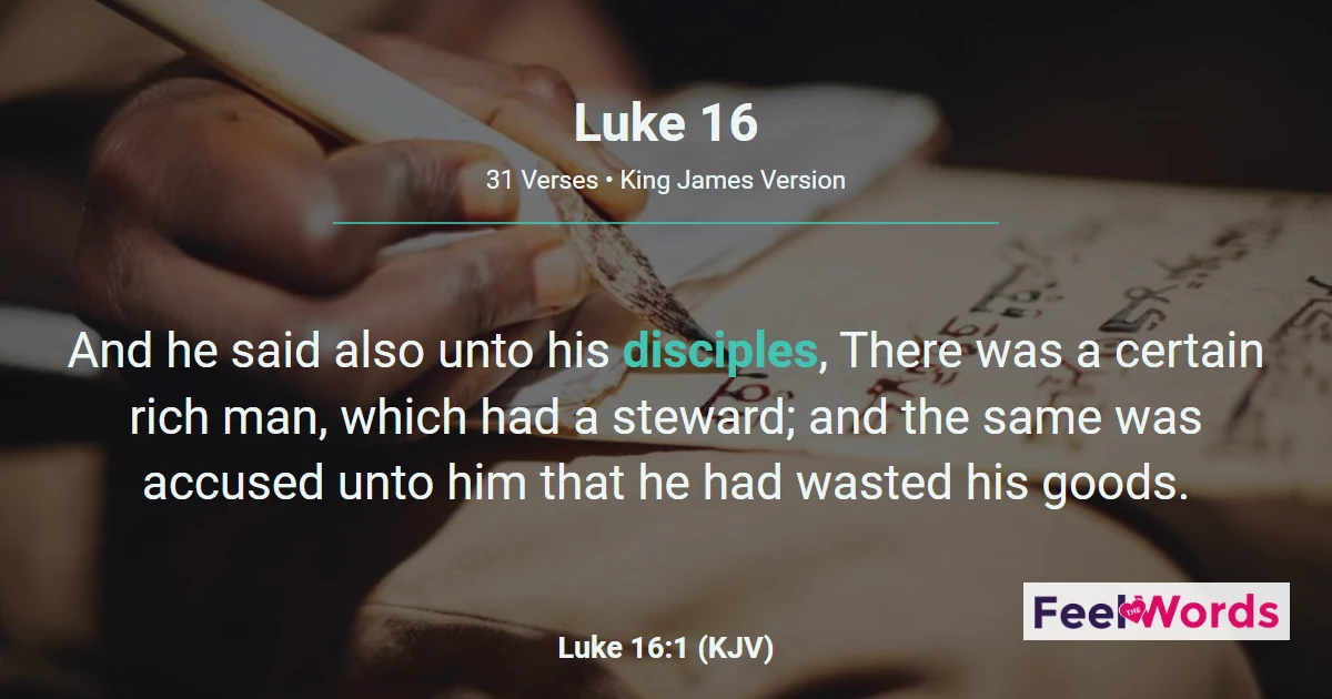 Luke Chapter 16 (KJV)