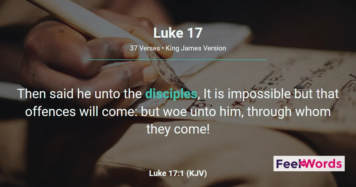 Luke Chapter 17 (KJV)