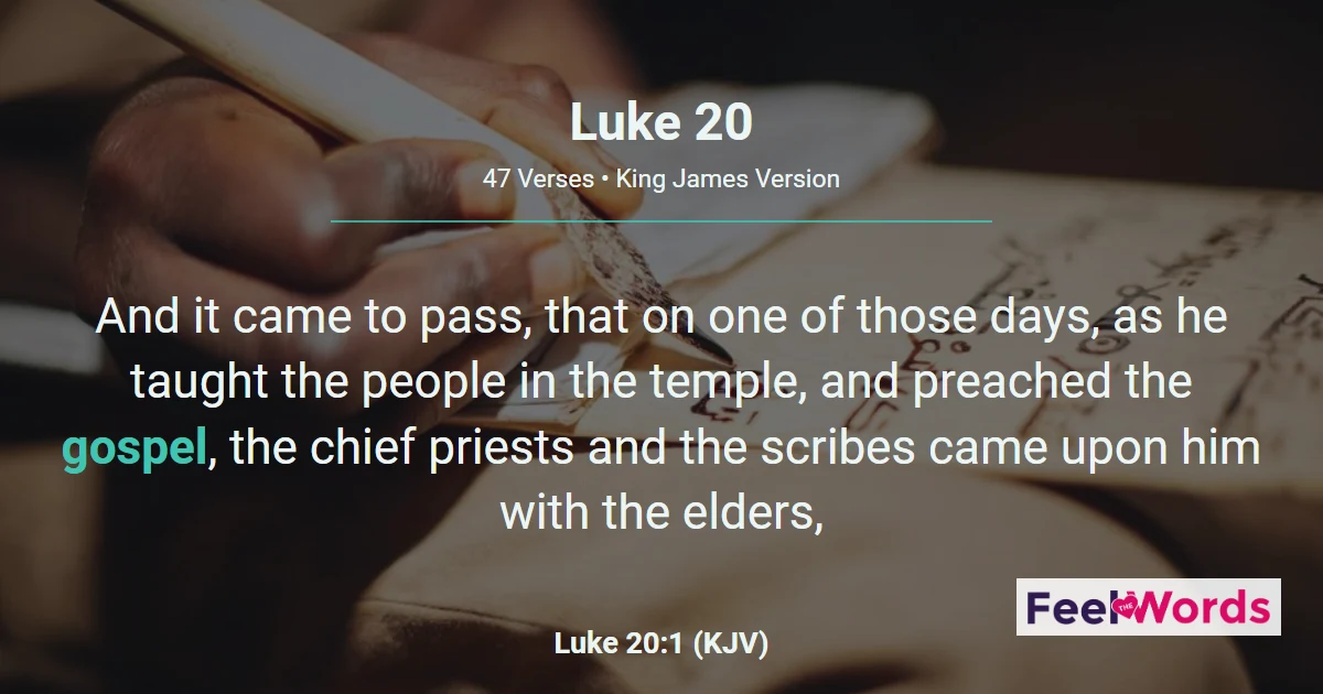 Luke Chapter 20 (KJV)