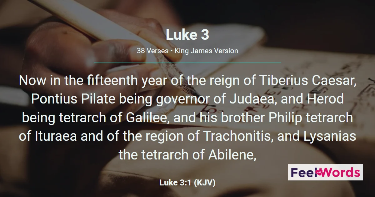 Luke Chapter 3 (KJV)