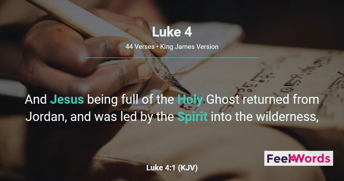Luke Chapter 4 (KJV)