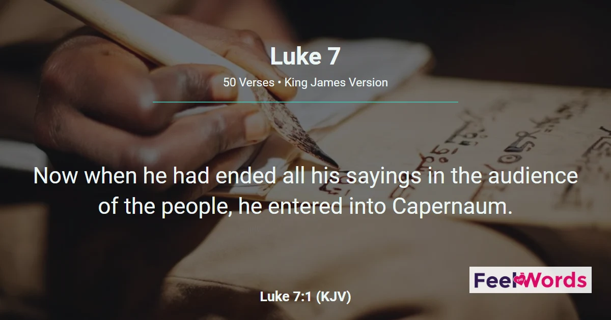 Luke Chapter 7 (KJV)