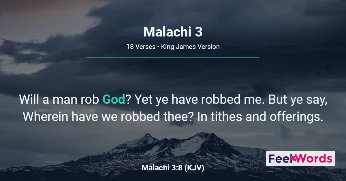 Malachi Chapter 3 (KJV)