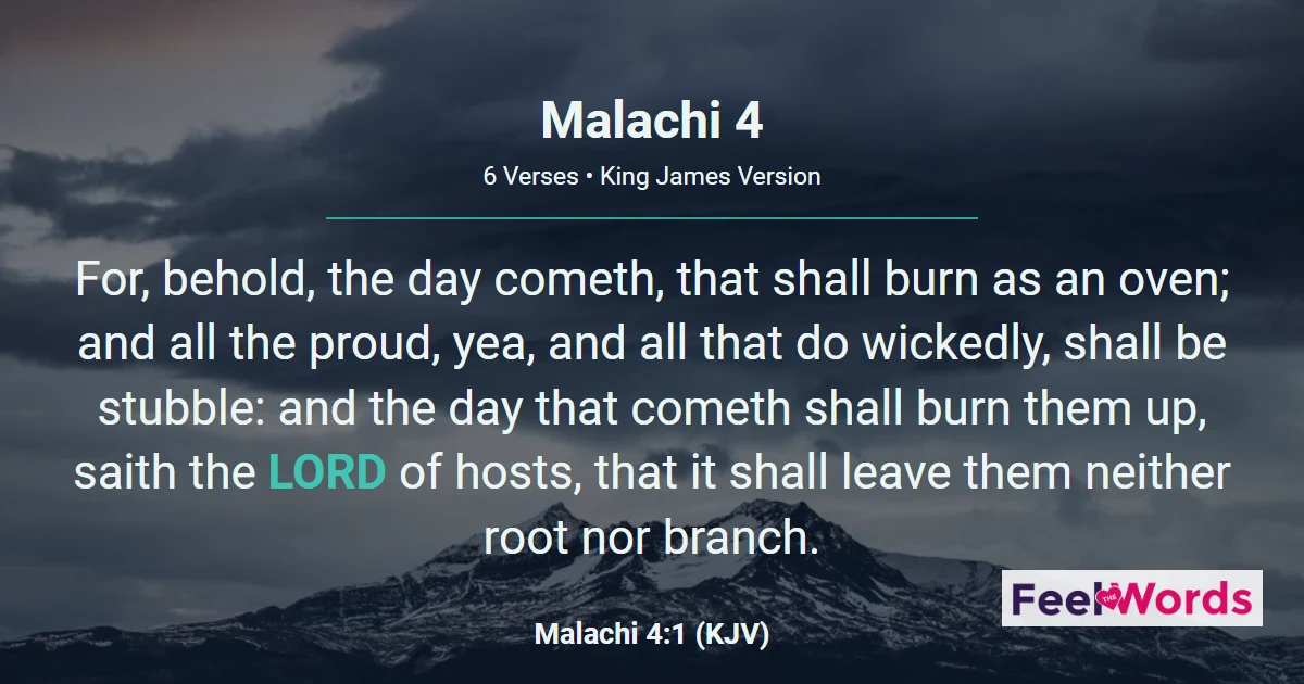 Malachi Chapter 4 (KJV)