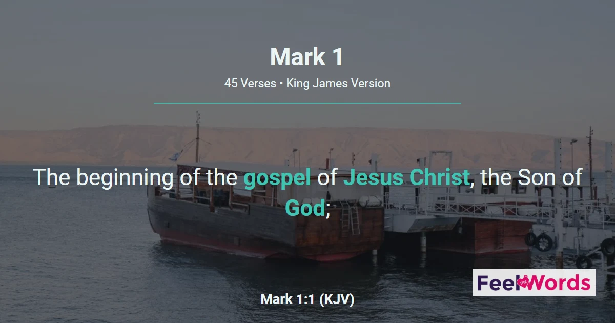 Mark Chapter 1 (KJV)