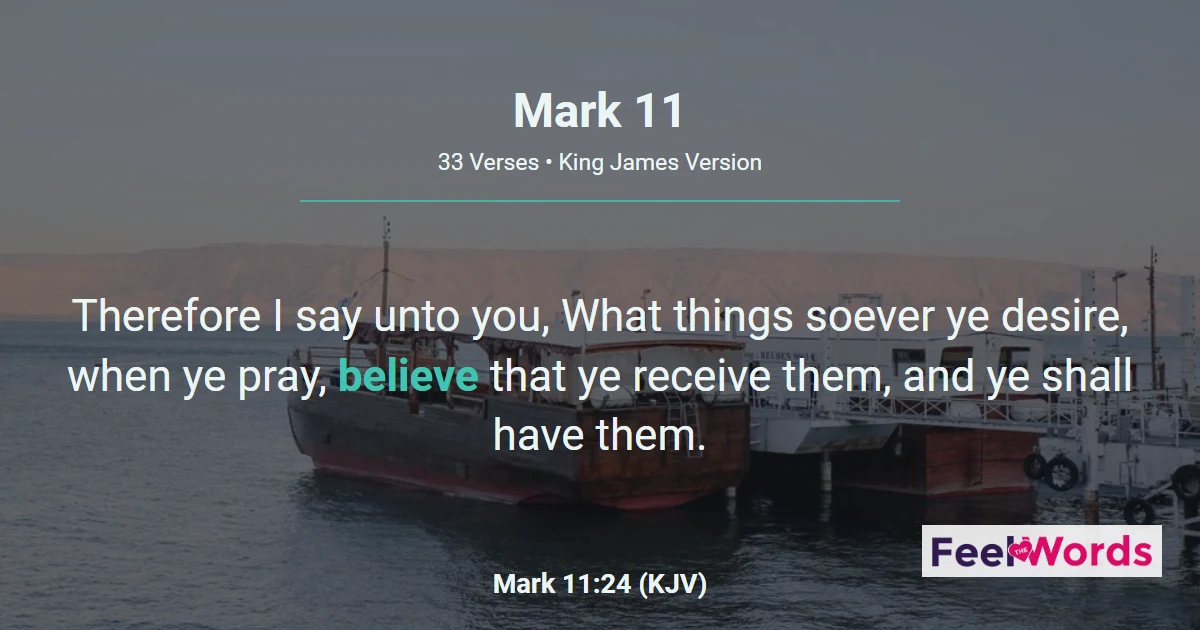 Mark Chapter 11 (KJV)