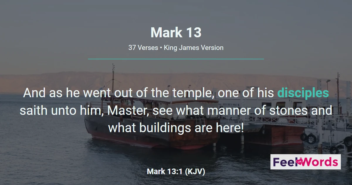 Mark Chapter 13 (KJV)